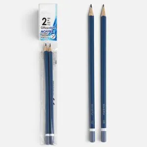 Set 2 Creioane 4B cu Corp Albastru, Duritate Medie