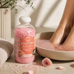 Sare de Baie pentru Picioare cu Aromă de Trandafir