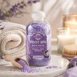 Sare de baie pentru picioare cu aroma de lavanda, 600g