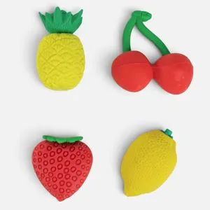 Set Radiere 3D Fructe, 4 buc, Multicolor