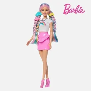 Papusă Barbie Multicolor cu Par și Accesorii de Îngrijire