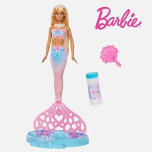 Papusa Barbie Sirena cu Bule - Jucărie de imaginație