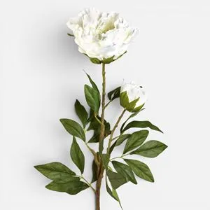 Floare Artificiala Bujor Alb 94cm