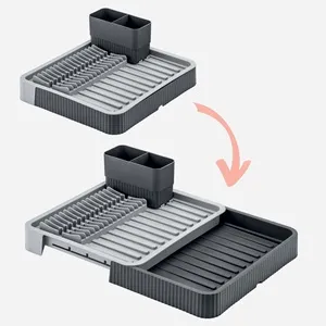 Uscator Vase Extensibil din Plastic – Spațiu Maxim în Bucătărie – poza 3