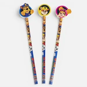 Set 3 creioane cu radiere Paw Patrol din lemn – poza 2