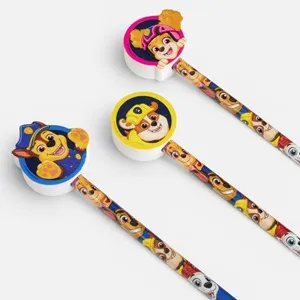 Set 3 creioane cu radiere Paw Patrol din lemn – poza 3