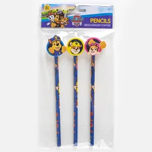 Set 3 creioane cu radiere Paw Patrol din lemn – poza 4