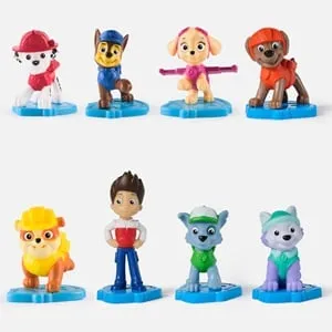 Set 8 figurine Paw Patrol eroii preferati pentru copii