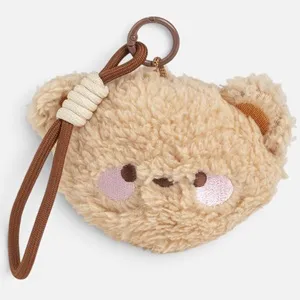 Breloc Charm Ursulet din Plus Bej 10cm pentru Geanta – poza 3