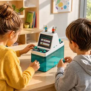 Consola Video Arcade Retro cu 268 Jocuri si Ecran Dublu