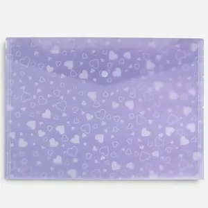 Mapa cu Capsa Mov cu Inimi Glitter 33x23,6cm – poza 4