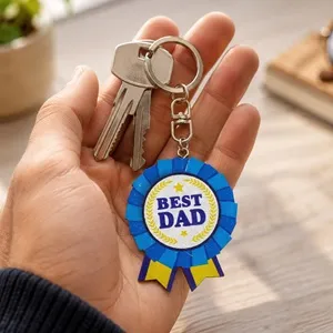 Breloc cadou pentru tată - Best Dad, accesoriu pentru chei – poza 4