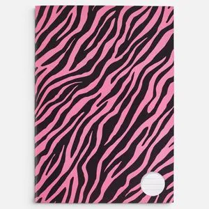 Caiet Studentesc A4 Model Zebra Roz si Negru, 100 File