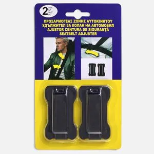 Adaptor pentru centura de siguranta auto, set 2 bucati, negru