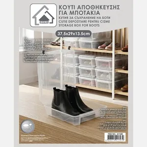 Cutie de Depozitare Transparentă pentru Ghete și Cizme, 37,5x29x13,5 cm – poza 5