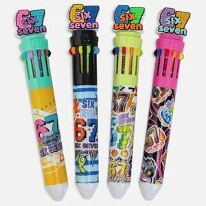 Pix multicolor cu 10 culori diverse și modele decorative
