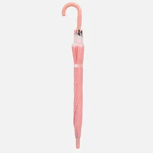 Umbrela de Ploaie Automata pentru Copii, Roz cu Buline, 66cm – poza 5