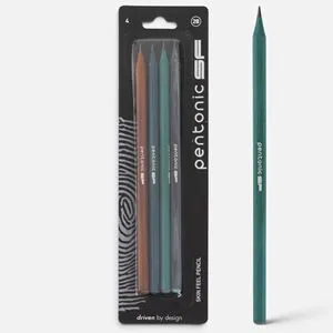 Creioane 2B din Lemn Colorat, Set 4 Bucăți pentru Scriere și Desen
