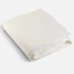 Cuvertură ecru 130x160 cm, pătură moale din microfibră pentru pat și canapea