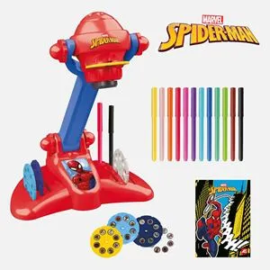Set de Proiector și Markere pentru Desene Spiderman