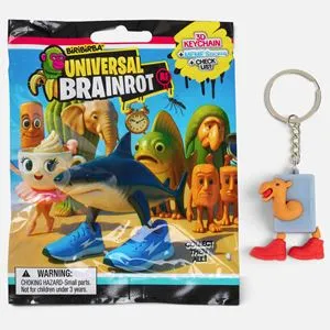 Breloc Colectie Brainrot Surprise cu Personaj 3D si Autocolant