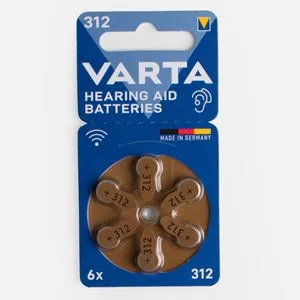 Baterii Tip 312 pentru Aparate Auditive – Pachet de 6 bucăți