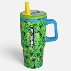 Termos Inox Verde 640ml cu Maner – Izolare Excelentă
