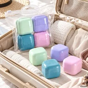 Borcanase calatorie 4 bucati 30 ml pentru cosmetice si lichide
