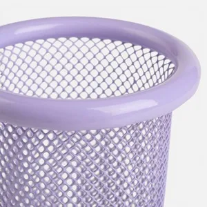 Suport pentru creioane si pixuri din sarma, lila, Ø10,5x10 cm – poza 4