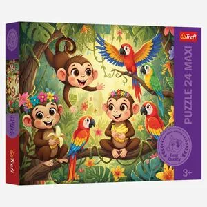Puzzle Maxi Jungla, 24 Piese, Multicolor
