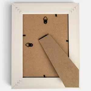 Ramă foto ecru efect nisip 13x18 cm, design minimalist pentru birou – poza 4