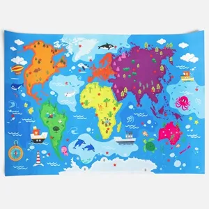 Busy Board Harta Interactiva din Fetru 103x70cm pentru Copii – poza 4