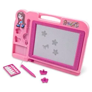 Tabla magnetică dublă pentru desen și scriere cu accesorii