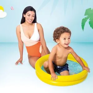 Piscină rotundă gonflabilă pentru copii, Ø61x15 cm, galben