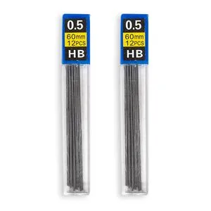 Set mine mecanice 0.5mm negre pentru creioane
