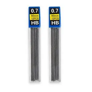Set mine pentru creion mecanic 0.7mm HB negru