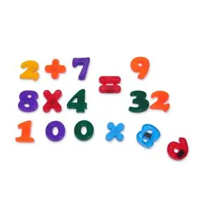 Cifre Magnetice Educative, Set 36 buc, Multicolor