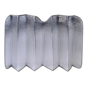 Parasolar auto pentru parbriz din aluminiu, 130x60 cm – poza 2