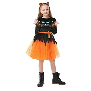 Costum Deghizare Halloween Pisică pentru Copii