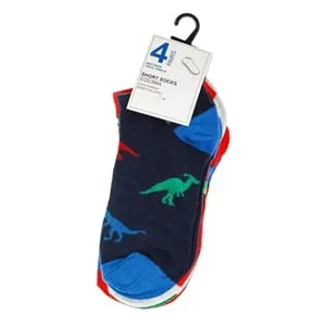 Sosete scurte dinozauri pentru băieți colorate – poza 3