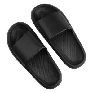 Slapi pentru bărbați, Negri, Talpă moale