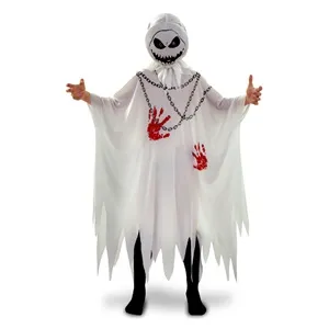Costum Halloween Fantomă pentru Copii cu Mască