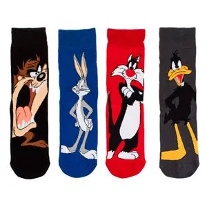 Set de Sosete Fancy Looney Tunes pentru Bărbați - 4 Perechi