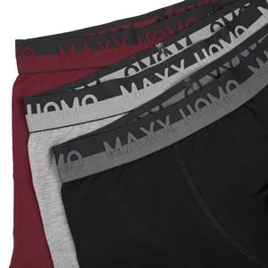 Set de Boxeri Bărbați în Culoarea Negru, Gri și Bordo