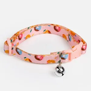 Zgârda roz cu model donut pentru animale de companie – poza 3