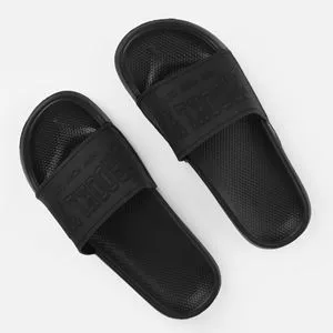 Slapi tip Slides pentru bărbați, Negri, Talpă Reliefată