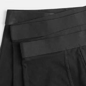 Boxeri pentru Barbati Negri - Set 3 Bucati cu Banda Elastica Lata