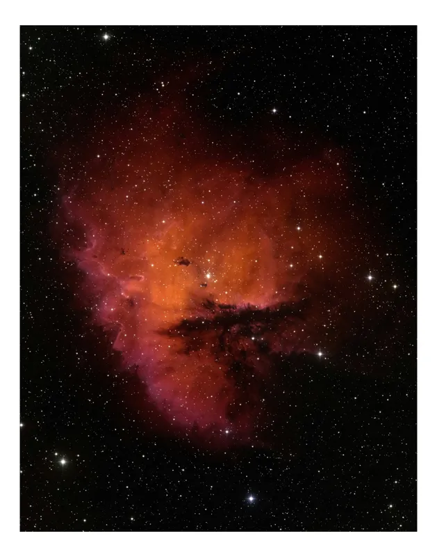 Nebuloasa cosmică roșie adâncă, 39 x 54 cm
