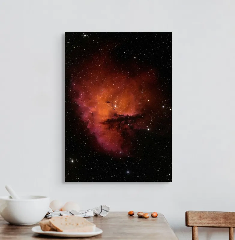 Nebuloasa cosmică roșie adâncă, 50 x 70 cm – poza 3