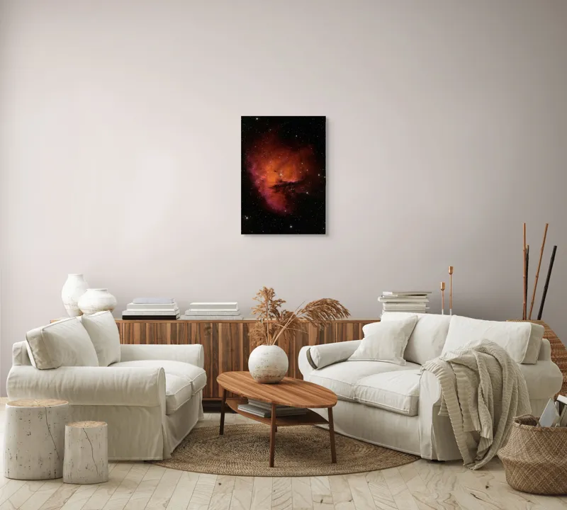 Nebuloasa cosmică roșie adâncă, 50 x 70 cm – poza 4